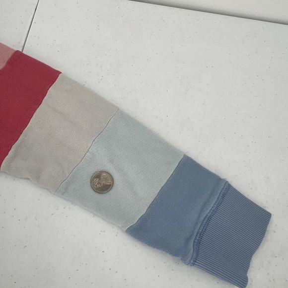 Faherty Women Size Small Soleil Organic Cotton Patchwork Hoodie Sweatshirt - Picture 9 of 11